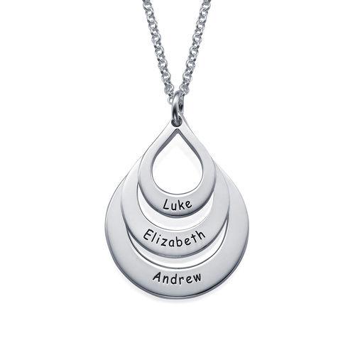 Engraved Family Necklace Drop