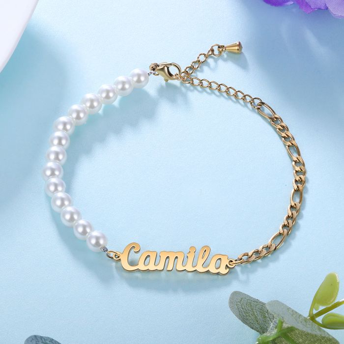 Bracelet Personnalisé Perles avec Nom