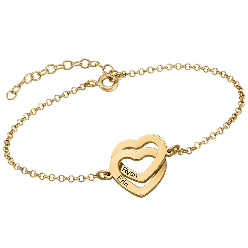 Claire Interlocking Adjustable Hearts Bracelet