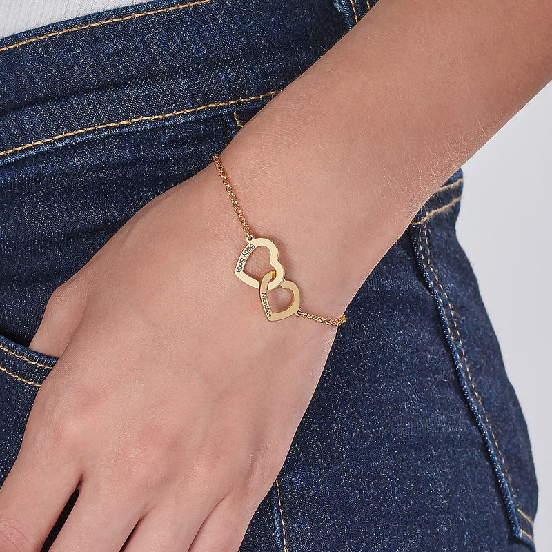 Claire Interlocking Adjustable Hearts Bracelet