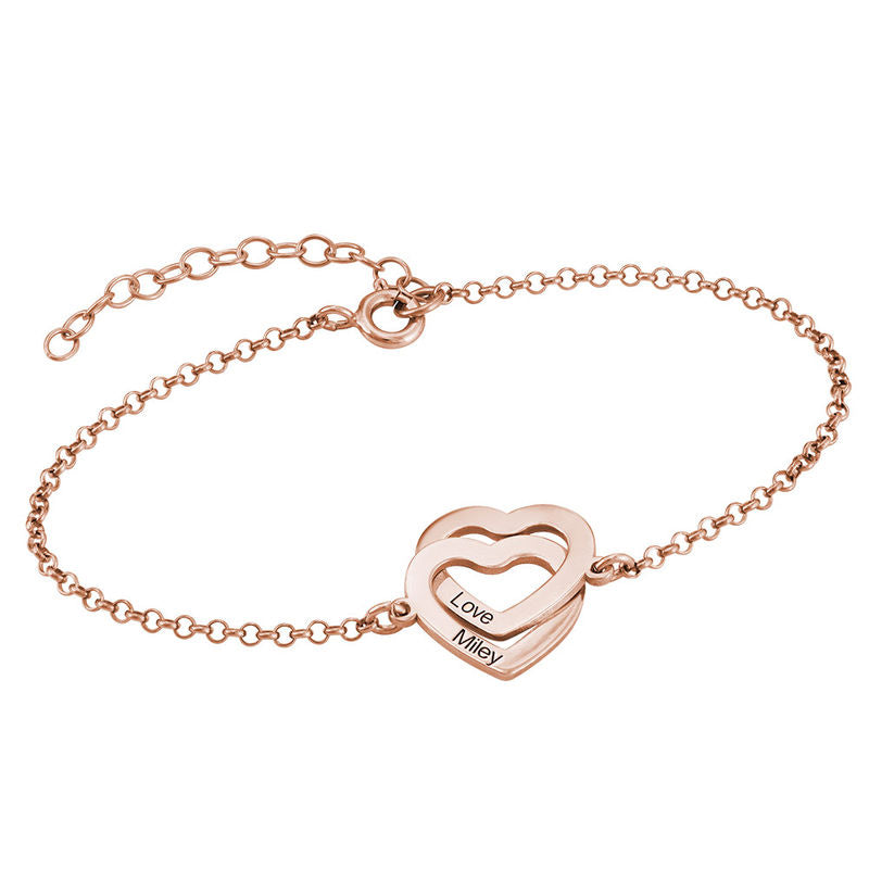 Claire Interlocking Adjustable Hearts Bracelet