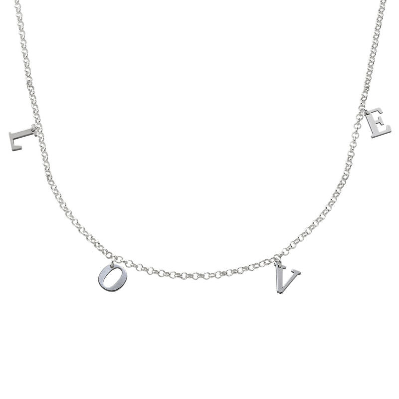 Name Choker Necklace- in Sterling Silver