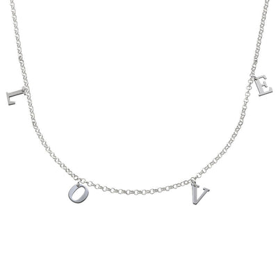 Name Choker Necklace- in Sterling Silver