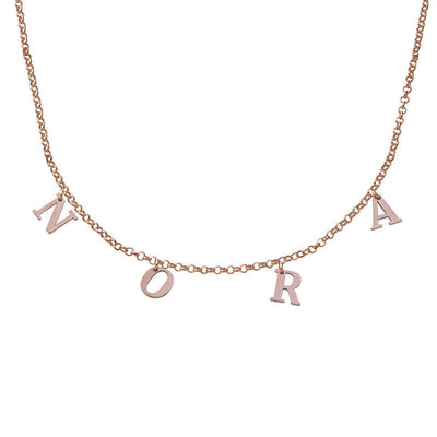 Name Choker Necklace- in Sterling Silver