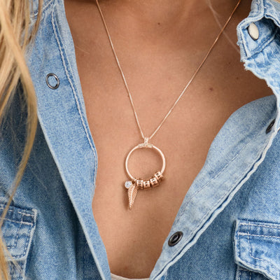 Linda Circle Pendant Necklace